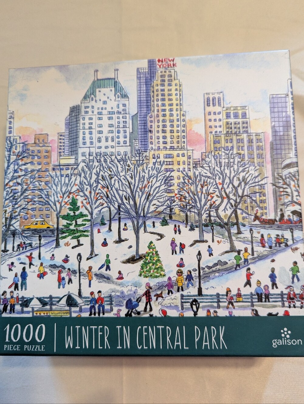 Winter In Central Park 1000 Piece Jigsaw Puzzle By Galison